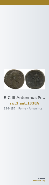 RIC III Antoninus Pius 1338A — CANOA