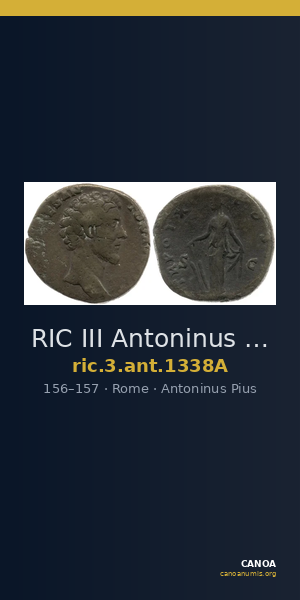 RIC III Antoninus Pius 1338A — CANOA