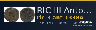 RIC III Antoninus Pius 1338A — CANOA