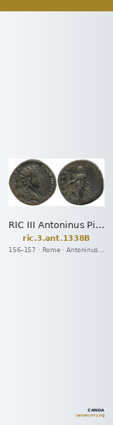 RIC III Antoninus Pius 1338B — CANOA