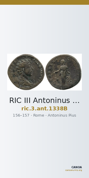 RIC III Antoninus Pius 1338B — CANOA