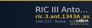 RIC III Antoninus Pius 1343A (as) — CANOA
