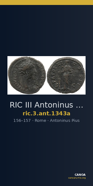RIC III Antoninus Pius 1343a — CANOA