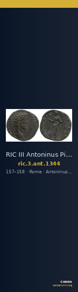 RIC III Antoninus Pius 1344 — CANOA