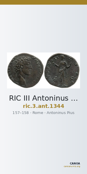 RIC III Antoninus Pius 1344 — CANOA
