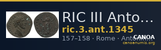 RIC III Antoninus Pius 1345 — CANOA