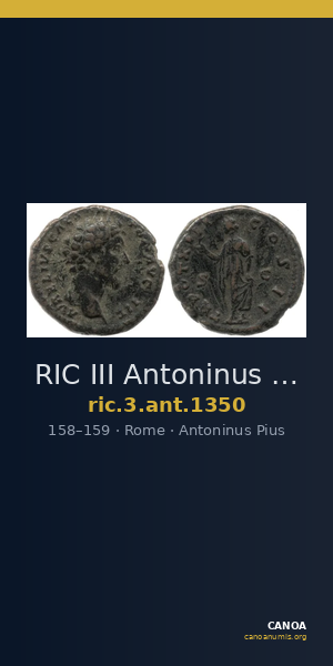 RIC III Antoninus Pius 1350 — CANOA