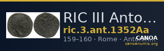 RIC III Antoninus Pius 1352Aa — CANOA