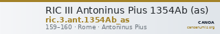 RIC III Antoninus Pius 1354Ab (as) — CANOA