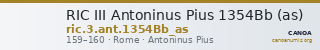 RIC III Antoninus Pius 1354Bb (as) — CANOA