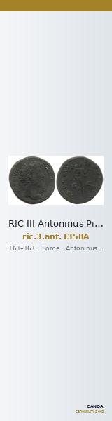 RIC III Antoninus Pius 1358A — CANOA