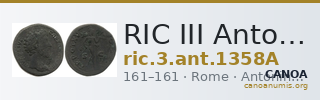 RIC III Antoninus Pius 1358A — CANOA