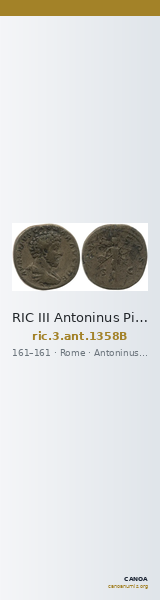 RIC III Antoninus Pius 1358B — CANOA