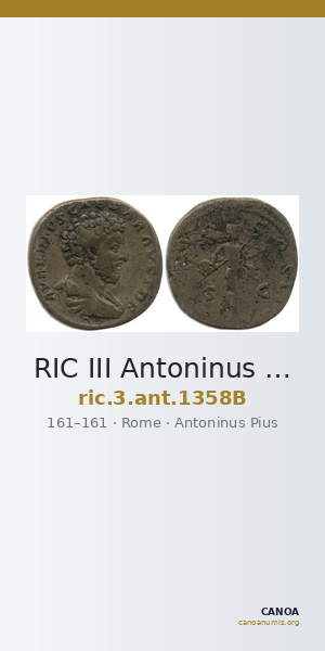 RIC III Antoninus Pius 1358B — CANOA