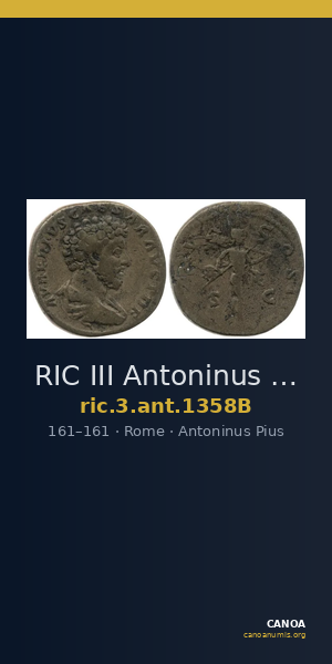 RIC III Antoninus Pius 1358B — CANOA