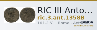 RIC III Antoninus Pius 1358B — CANOA