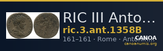 RIC III Antoninus Pius 1358B — CANOA