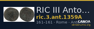 RIC III Antoninus Pius 1359A — CANOA