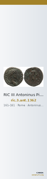 RIC III Antoninus Pius 1362 — CANOA