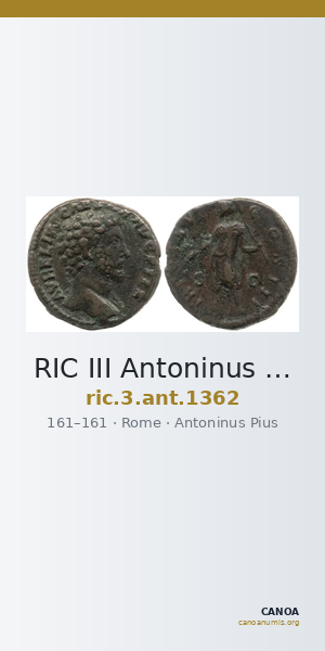 RIC III Antoninus Pius 1362 — CANOA