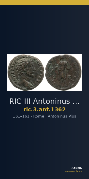 RIC III Antoninus Pius 1362 — CANOA