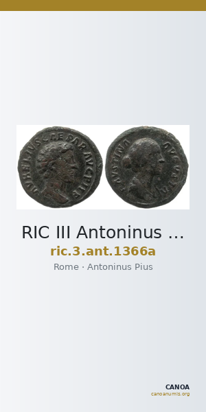 RIC III Antoninus Pius 1366a — CANOA