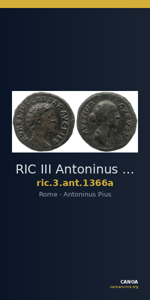 RIC III Antoninus Pius 1366a — CANOA