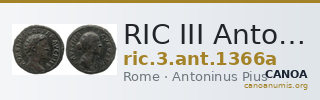 RIC III Antoninus Pius 1366a — CANOA