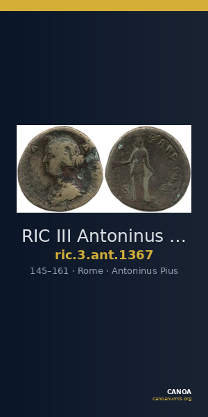 RIC III Antoninus Pius 1367 — CANOA