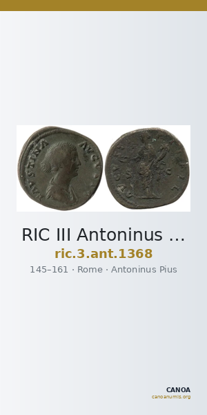RIC III Antoninus Pius 1368 — CANOA