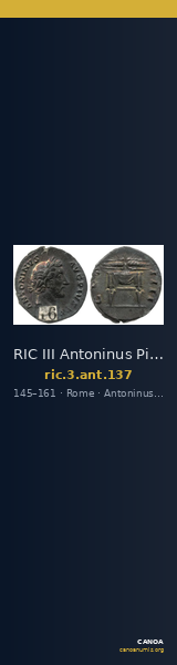 RIC III Antoninus Pius 137 — CANOA