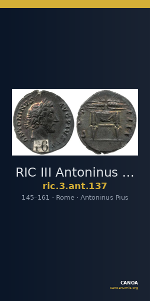 RIC III Antoninus Pius 137 — CANOA