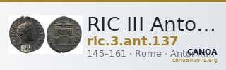 RIC III Antoninus Pius 137 — CANOA