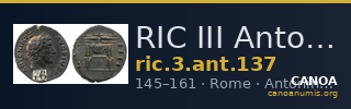 RIC III Antoninus Pius 137 — CANOA