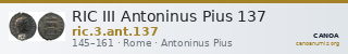 RIC III Antoninus Pius 137 — CANOA