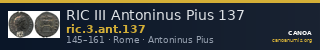 RIC III Antoninus Pius 137 — CANOA