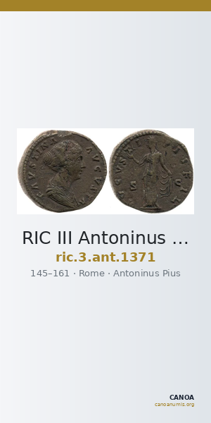 RIC III Antoninus Pius 1371 — CANOA