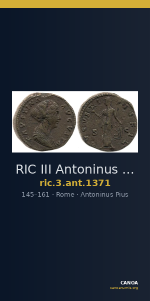 RIC III Antoninus Pius 1371 — CANOA