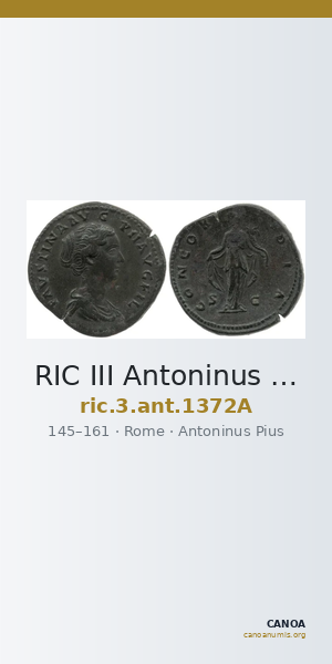 RIC III Antoninus Pius 1372A — CANOA