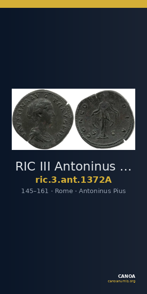 RIC III Antoninus Pius 1372A — CANOA
