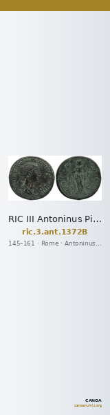 RIC III Antoninus Pius 1372B — CANOA