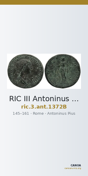 RIC III Antoninus Pius 1372B — CANOA