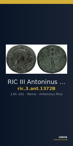 RIC III Antoninus Pius 1372B — CANOA