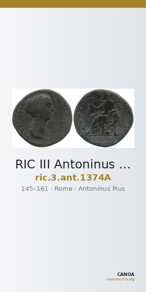 RIC III Antoninus Pius 1374A — CANOA