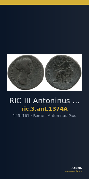 RIC III Antoninus Pius 1374A — CANOA