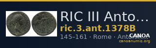 RIC III Antoninus Pius 1378B — CANOA