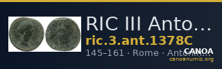 RIC III Antoninus Pius 1378C — CANOA