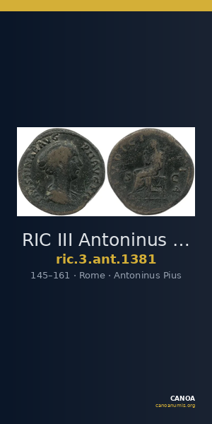 RIC III Antoninus Pius 1381 — CANOA