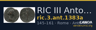 RIC III Antoninus Pius 1383a — CANOA