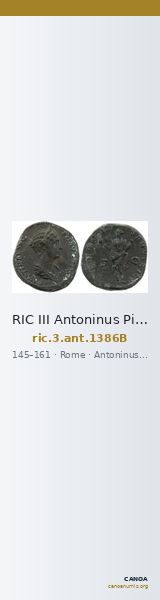 RIC III Antoninus Pius 1386B — CANOA